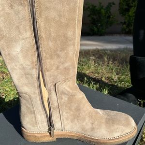 Vince Knee High Suede Boots